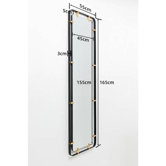鏡 Wall Mirror Betsy Frame l KareDesign ベッツィフレームメタル 55x165 cm ミラー - ミラー・鏡の通販