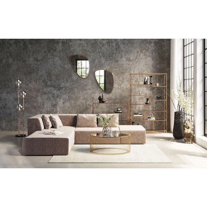 Living Room Furniture Shelving Shelf Loft Gold 195x115