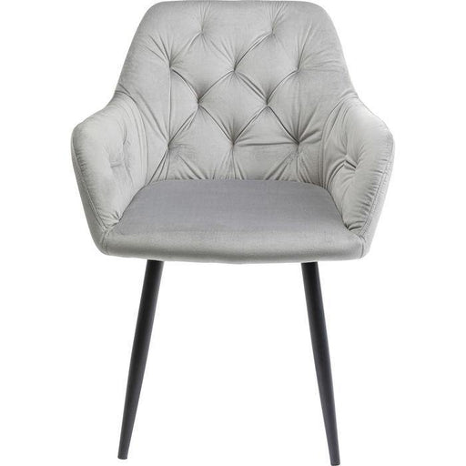 Living Room Furniture Chairs Chair with Armrest Kira Grey