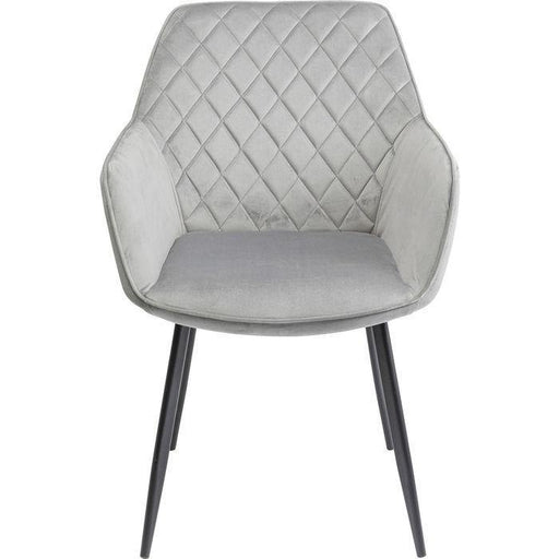 Living Room Furniture Chairs Chair with Armrest Kayla Grey