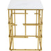 Living Room Furniture Side Tables Side Table Rome Gold 40x40cm
