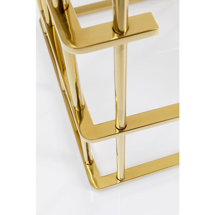 Living Room Furniture Side Tables Side Table Rome Gold 40x40cm