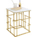 Living Room Furniture Side Tables Side Table Rome Gold 40x40cm