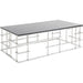 Living Room Furniture Coffee Tables Coffee Table Rome Silver 130x70cm