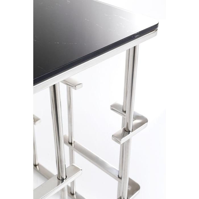 Living Room Furniture Side Tables Side Table Rome Silver 40x40cm