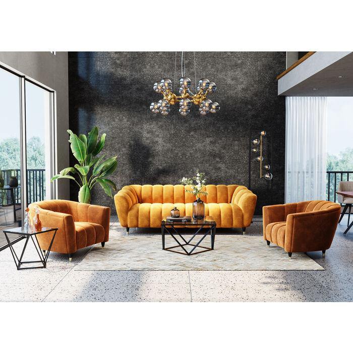 Living Room Furniture Side Tables Side Table Cristallo Black 50x50cm