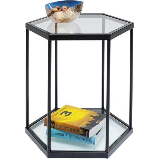 Living Room Furniture Side Tables Side Table Comb Black 55cm