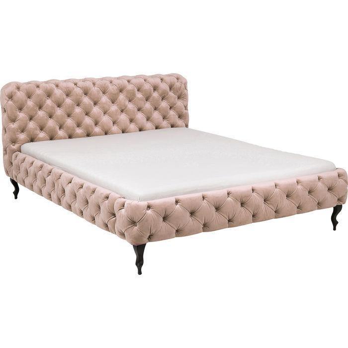 Bedroom Furniture Beds Bed Desire Velvet Ecru 180x200cm