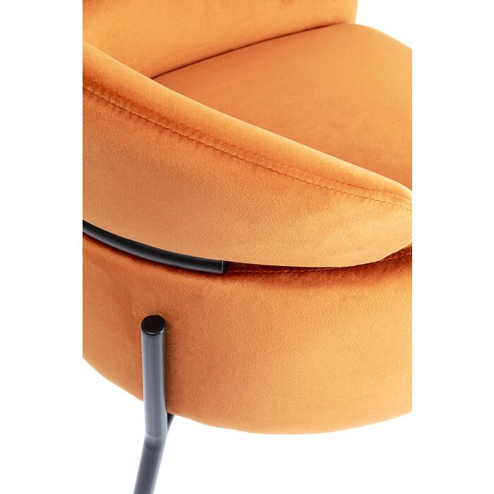 Living Room Furniture Chairs Chair with Armrest Alexia Velvet Orange