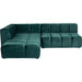 Living Room Furniture Sofas and Couches Corner Sofa Belami Velvet Dark Green Left 265cm