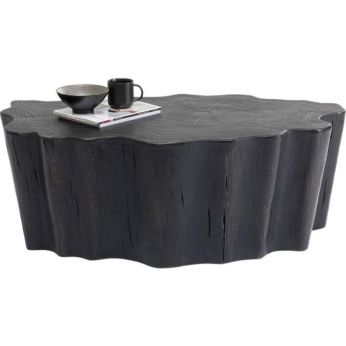 Living Room Furniture Coffee Tables Coffee Table Tree Stump Black 119x68cm