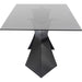 Living Room Furniture Tables Table Gloria Black 200x100cm
