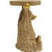 Living Room Furniture Side Tables Side Table Animal Bear Gold 35x34cm