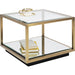 Living Room Furniture Side Tables Side Table Luigi Small Gold 50x50cm
