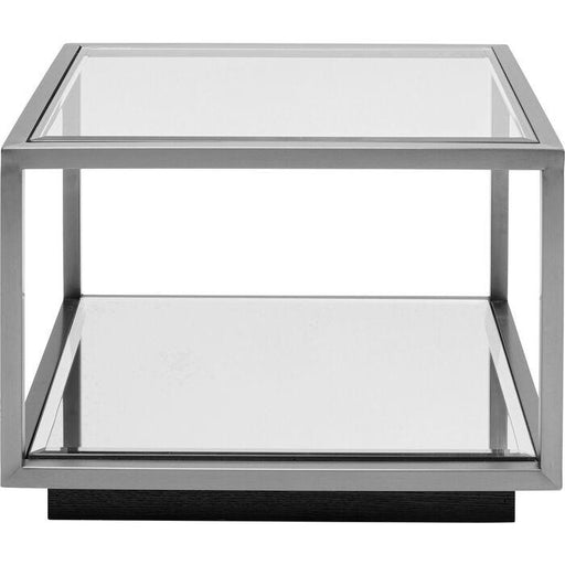 Living Room Furniture Side Tables Side Table Luigi Small Silver 50x50cm