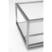 Living Room Furniture Side Tables Side Table Luigi Small Silver 50x50cm