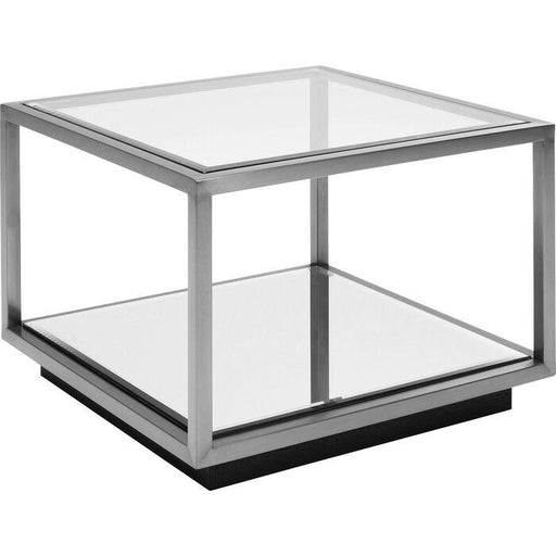 Living Room Furniture Side Tables Side Table Luigi Small Silver 50x50cm