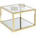 Living Room Furniture Side Tables Side Table Orion Gold 50x50cm