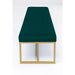 Bedroom Furniture Benches Bench Smart Dark Green Brass 150x40cm