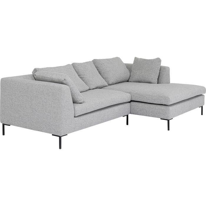 Living Room Furniture Sofas and Couches Corner Sofa Gianni Dolce Light Grey Right