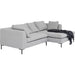 Living Room Furniture Sofas and Couches Corner Sofa Gianni Dolce Light Grey Right