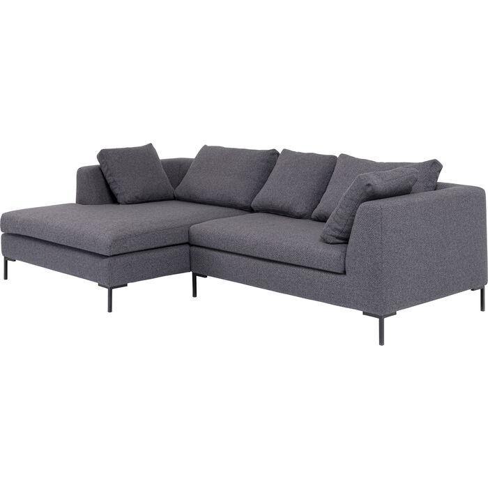 Living Room Furniture Sofas and Couches Corner Sofa Gianni Dolce Dark Grey Left