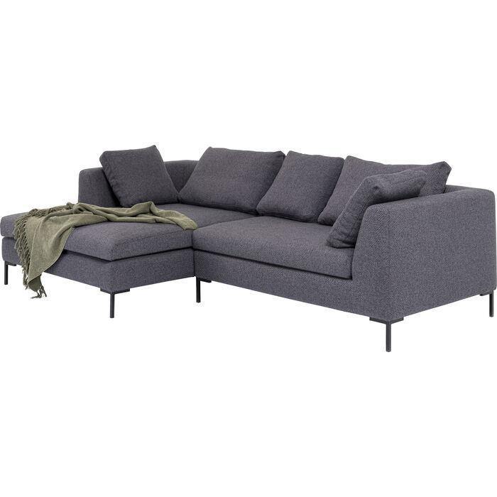 Living Room Furniture Sofas and Couches Corner Sofa Gianni Dolce Dark Grey Left