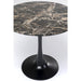 Living Room Furniture Tables Table Schickeria Marbleprint Black Ø80cm