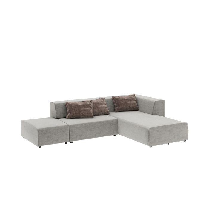 Living Room Furniture Sofas and Couches Corner Sofa Infinity Vegas Grey 337cm