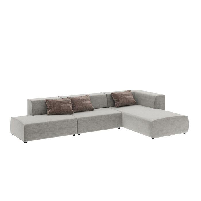 Living Room Furniture Sofas and Couches Corner Sofa Infinity Atlanta Grey 357cm