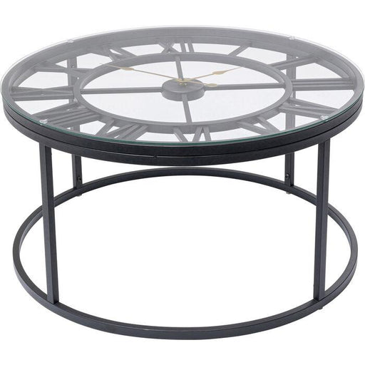 Living Room Furniture Side Tables Side Table Roman Black Ø76cm