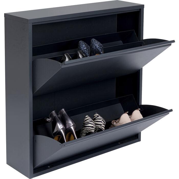 Bedroom Furniture Shoe Containers Shoe Container Caruso 2 Double Anthracite
