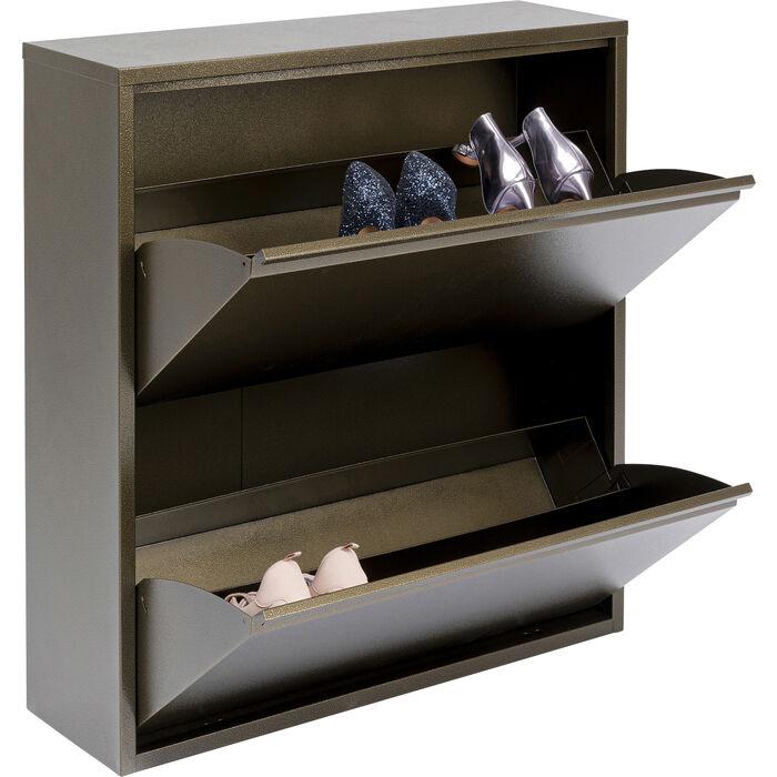 Bedroom Furniture Shoe Containers Shoe Container Caruso 2 Double Bronze