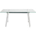 Living Room Furniture Tables Table Officia Tempered Glass 160x80 cm